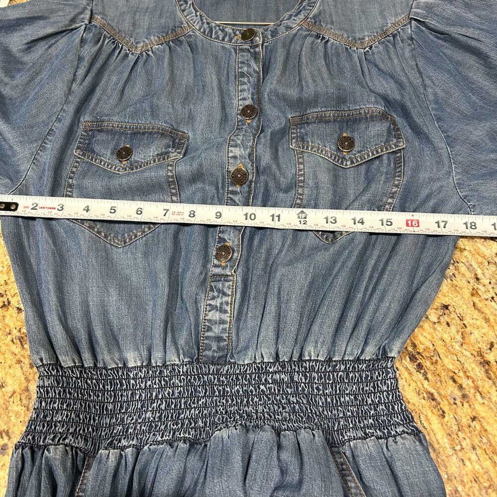 Ramy Brook Norman Chambray Mini Shirtdress, M - Picture 11 of 12